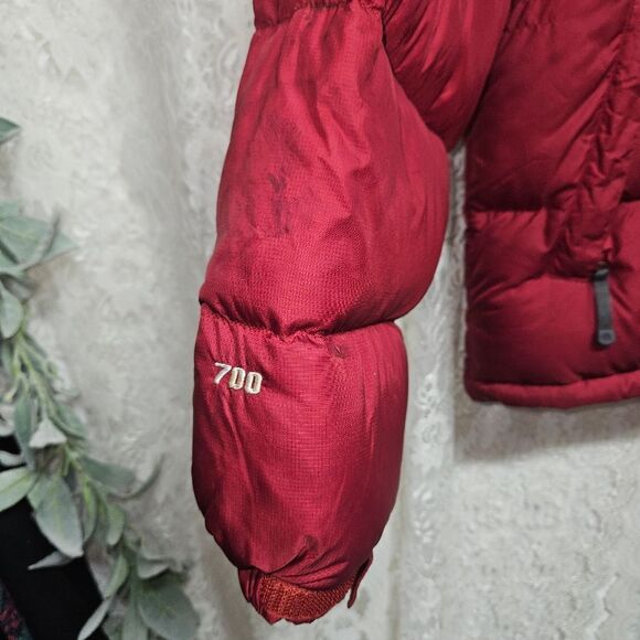 The North Face 1996 Retro Nuptse 700 Fill Jacket Black/Red Puffer Mens Sz L - Picture 3 of 16